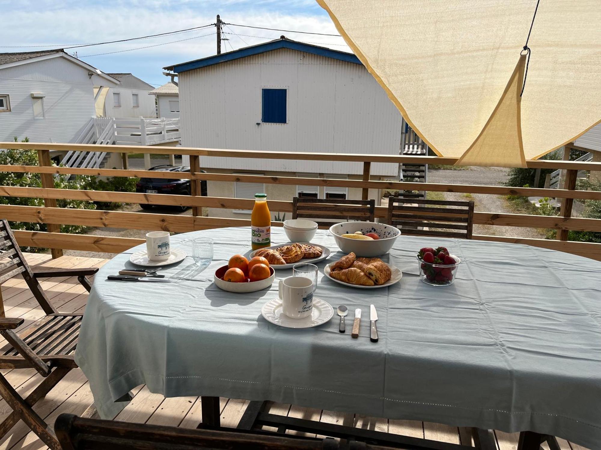 Maison Chalet 200 M De La Plage Climatisation Et Wifi Gruissan Eksteriør bilde