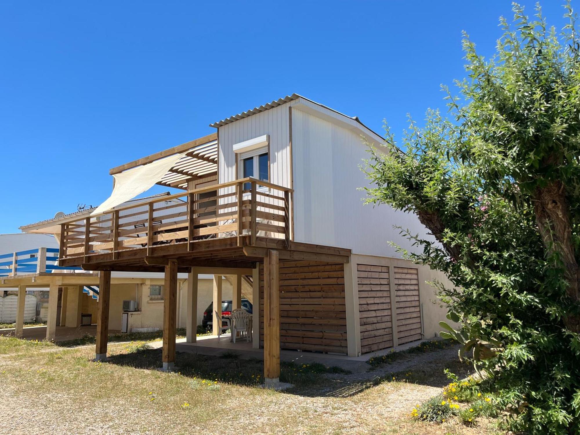 Maison Chalet 200 M De La Plage Climatisation Et Wifi Gruissan Eksteriør bilde